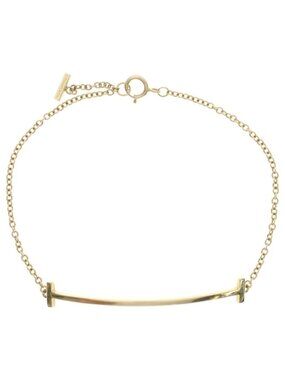 Tiffany & Co T Smile Bracelet Yellow Gold